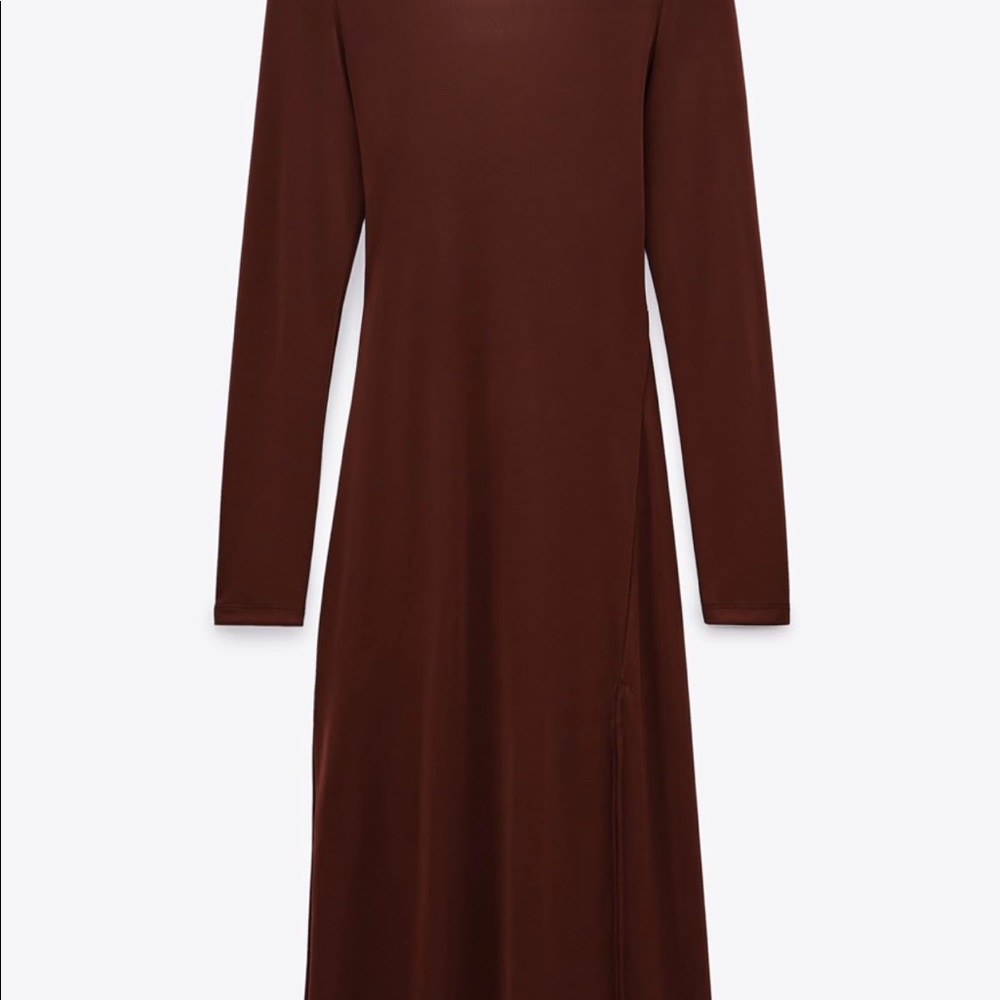 MIDI long dress with shoulders pads
